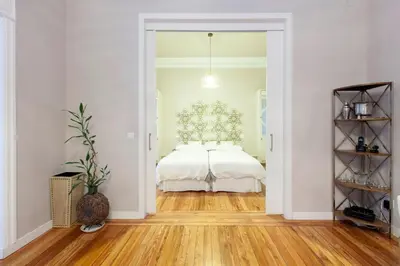 Cama o camas de una habitación en Gran Vía Luna - 5 dormitorios en el Centro