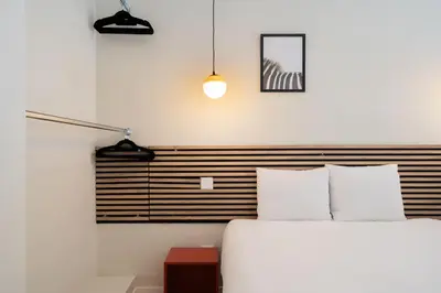 Cama o camas de una habitación en Nice studio in Madrid-Fp02
