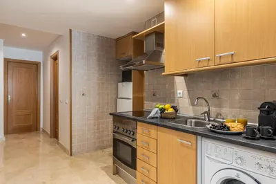 Una cocina o zona de cocina en Waou Gran Via Apartment III - Corta Duración