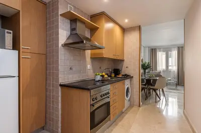 Una cocina o zona de cocina en Waou Gran Via Apartment III - Corta Duración