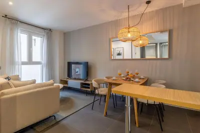 Zona de estar de Cozy 2-Bed Apartment for 3 in La Latina