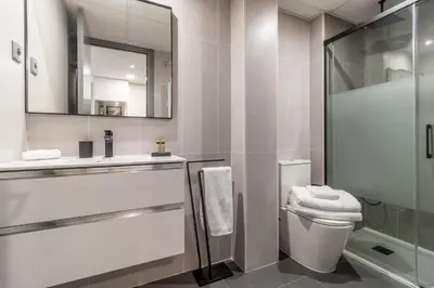 Un baño de Cozy loft near rastro Latina