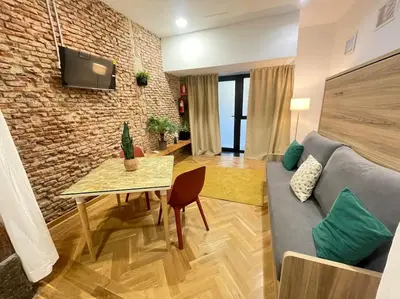 Zona de estar de WAKAFLATS 2, Centro Madrid, Chueca, SB