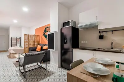 Una cocina o zona de cocina en Charming Urban Madrid I y II