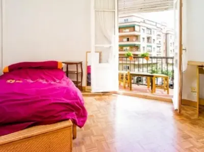 Cama o camas de una habitación en terrazas céntricas Acacias