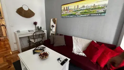 Zona de estar de Apartament Azca 34