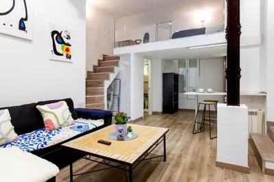 Una cocina o zona de cocina en Industrial style duplex