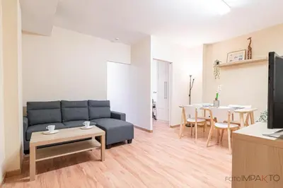 Zona de estar de Madrid cozy apartment