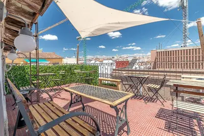 Un balcón o terraza de Heima ático en las Letras. Alquiler temporal