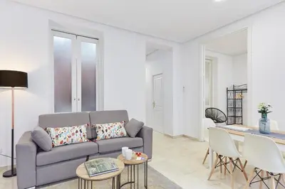 Zona de estar de LEEWAYS APARTMENT XVIII in GRAN VÍA