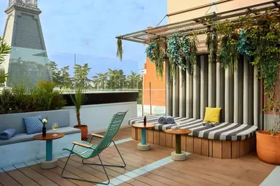 Un balcón o terraza de The Social Hub Madrid